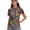 Hawaiian Floral, variant on Garronmavis Zip Golf Shirt Women Size XS Short Sleeve Tennis Shirts Collar Athletic Shirts Workout Tops Womens Tropical Golf Shirt, Tropical Floral