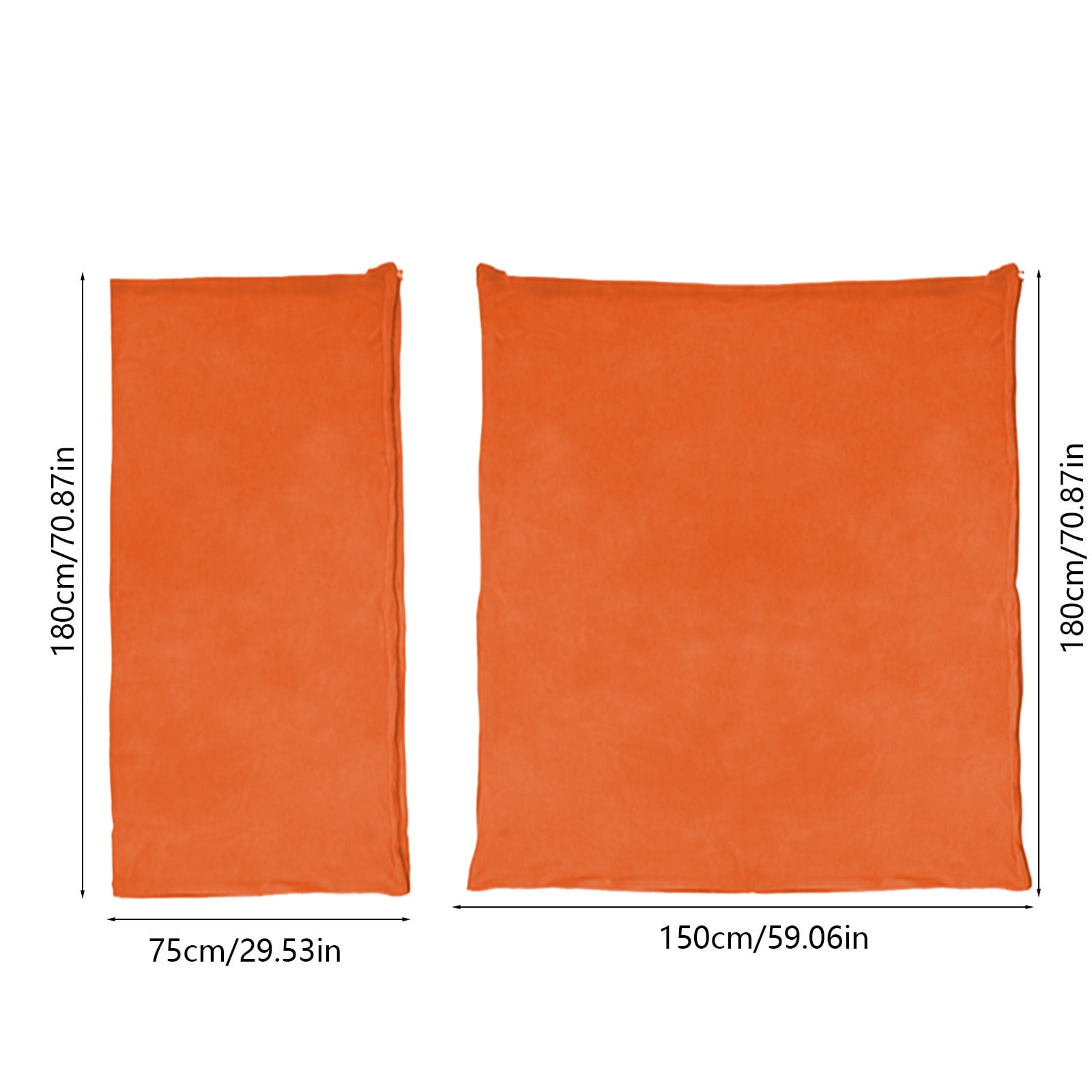 Camping Warm Weather Sleeping Bag, Soft Polyester Ripstop Adult Sleeping Bag, Spacious 75x180cm Thermal Sleeping Bag, Detachable Zippered Camping Bag with Storage Sack for Outdoor Camping Trips