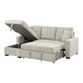 thumbnail image 4 of Lexicon Waitsfield 2-Piece Textured Sectional with Left Chaise in Sand, 4 of 9