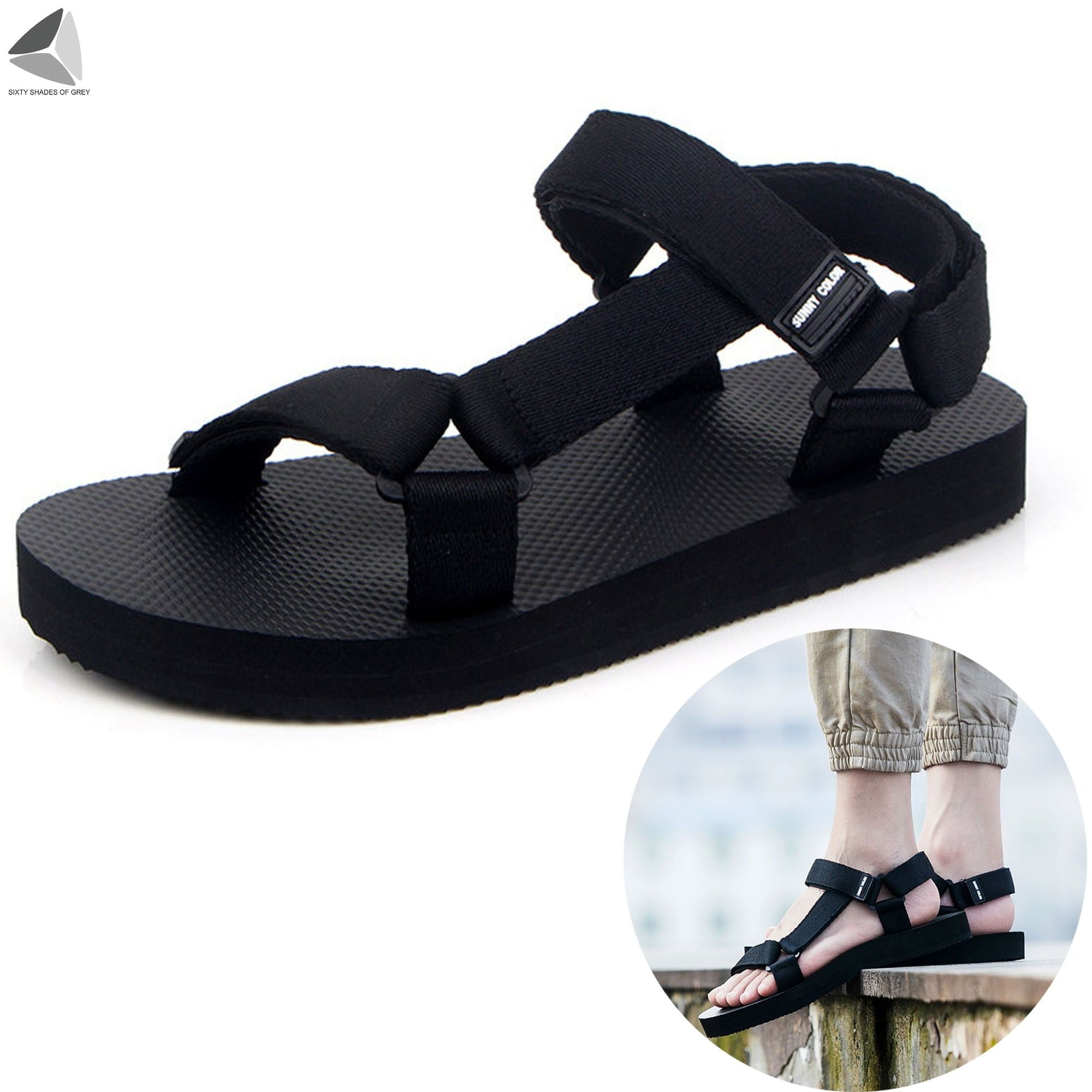 Sixtyshades Women Casual Water Sandals Comfortable Walking Summer ...