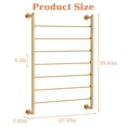 thumbnail image 5 of Gtouse 7 Tier Ribbon Holder Organizer, Metal Wall Mounted Ribbon Storage Rack, Gift Wrapping Paper Storage Organizer, 5 of 12