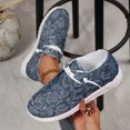 thumbnail image 6 of Willtoo Canvas Shoes for Women Lace‑Up Canvas Casual Loafers, Textured Lightweight Walking Shoes, Slip‑On Adjustable Toggle Laces Low‑Top Fashion Footwear, 6 of 6
