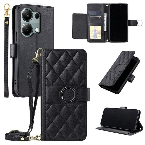 Funda tipo billetera GANGXUN para Xiaomi Redmi Note 13 Pro 4G – Tapa abatible con correa para mujer