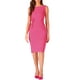 thumbnail image 2 of INSPIRE CHIC Vestido Vintage para Mujeres Cuello Redondo Sin Mangas Vestidos Formales Bodycon M Rosa Fucsia, 2 of 6