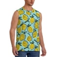 thumbnail image 2 of Fotbe Lemon Men's Camiseta sin Mangas Estampada para Hombres, Playera Casual para Gimnasio, Entrenamiento, Playa-3X-Large, 2 of 7
