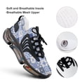thumbnail image 4 of Floral Texture Celadon Walking Shoes for Men Woman Lightweight Tennis Fashion Elastic Sports Shoes Cushion Basketball Shoes, 4 of 7