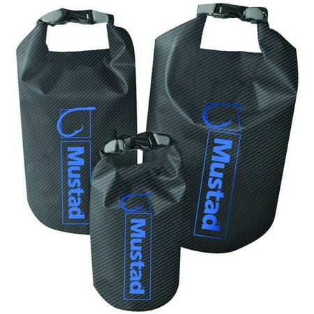 UPC: 0023534069091 | Mustad Dry Bag 60 Liter Waterproof Roll Top Boat Bag Grey/Blue- MB013