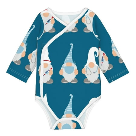 

Coaee Nurse Doctor Gnomes for Soft Cotton Baby Long-Sleeve Bodysuit Girls Boys Bodysuit Romper