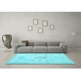 thumbnail image 3 of Ahgly Company Indoor Rectangle Persian Light Blue Bohemian Area Rugs, 2' x 4', 3 of 4