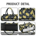thumbnail image 4 of Large Capacity Tote Bag,Yellow Lemon Fruit Slices DarkBlue Pattern Handbag Fashion Luxury Tote Bag,15.7"x13"x 5.1" Inches,Laptop Compatible, 4 of 6