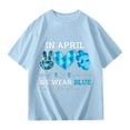 thumbnail image 6 of ibiyuan Autism Awareness Shirt Kids Autism Acceptance Shirts Inspirational Tops for Toddler Boys Girls Mental Health Graphic Top,Sky Blue, 6 of 9