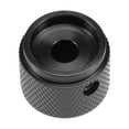 thumbnail image 4 of 20x15.5mm Aluminium Alloy Potentiometer Rotary Knob for 6mm Dia Hole Black, 4 of 4