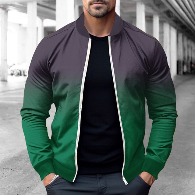 LOVZFMLL Jackets for Men Pullover Sweater Stand Collar Elastic Solid Color Half Sweater For Men Stand-up Collar Sweater