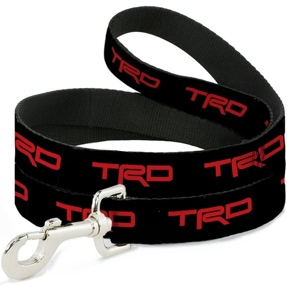 Toyota Pet Leash, Dog Leash, Toyota Racing Development TRD Logo Black Red, 4 Feet Long 1.0 Inch Wide