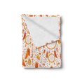 thumbnail image 2 of Tribal Soft Flannel Fleece Throw Blanket, Various Sized Dreamcatchers Native Change Illustration, Cozy Plush for Indoor and Outdoor Use, 70" x 90", Orange White, by Ambesonne, 2 of 5