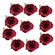 thumbnail image 1 of 2x 10 cabezas de flores artificiales de 5 cm/2 pulgadas, cabezas de rosas de seda para pinzas de pelo de flores de boda Zulema cabezas de flores artificiales, 1 of 8