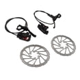 thumbnail image 1 of Kit de Freno de Disco Hidráulico de Bicicleta, Aleación de Aluminio sensible al Frenado de la Montaña bicicleta Hidráulica de Disco de Freno de Freno de Tratamiento Mate para, 1 of 7