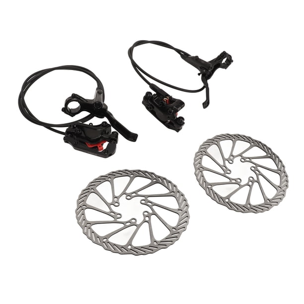 Kit de Freno de Disco Hidráulico de Bicicleta, Aleación de Aluminio sensible al Frenado de la Montaña bicicleta Hidráulica de Disco de Freno de Freno de Tratamiento Mate para