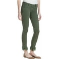 thumbnail image 2 of Max Studio London Womens Frayed Hem Skinny Fit Jeans, Green, 31, 2 of 2