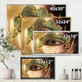 thumbnail image 4 of Designart 'Girl With Venetian Mask' Modern Framed Canvas Wall Art Print, 4 of 5