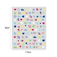 thumbnail image 6 of opvise Nail Sticker Self Adhesive Waterproof Eye-catching Love Heart Print Fingernail Sticker DIY Nail Art Gadget Birthday Gift, 6 of 8