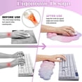 thumbnail image 4 of 3Pcs Cloud Wrist Rest Keyboard Set Mouse Pad Wrist Support Set, 4 of 5
