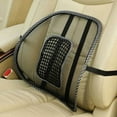 thumbnail image 2 of Luxshiny Seat Massage Back Cushion Pad Mesh Lumbar Support for Car Office Chair Black, 2 of 2