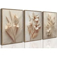 thumbnail image 1 of Lienzo de pared UZXTFQU con impresión 3D enmarcada, 3 unidades, color beige neutro, 1 of 1