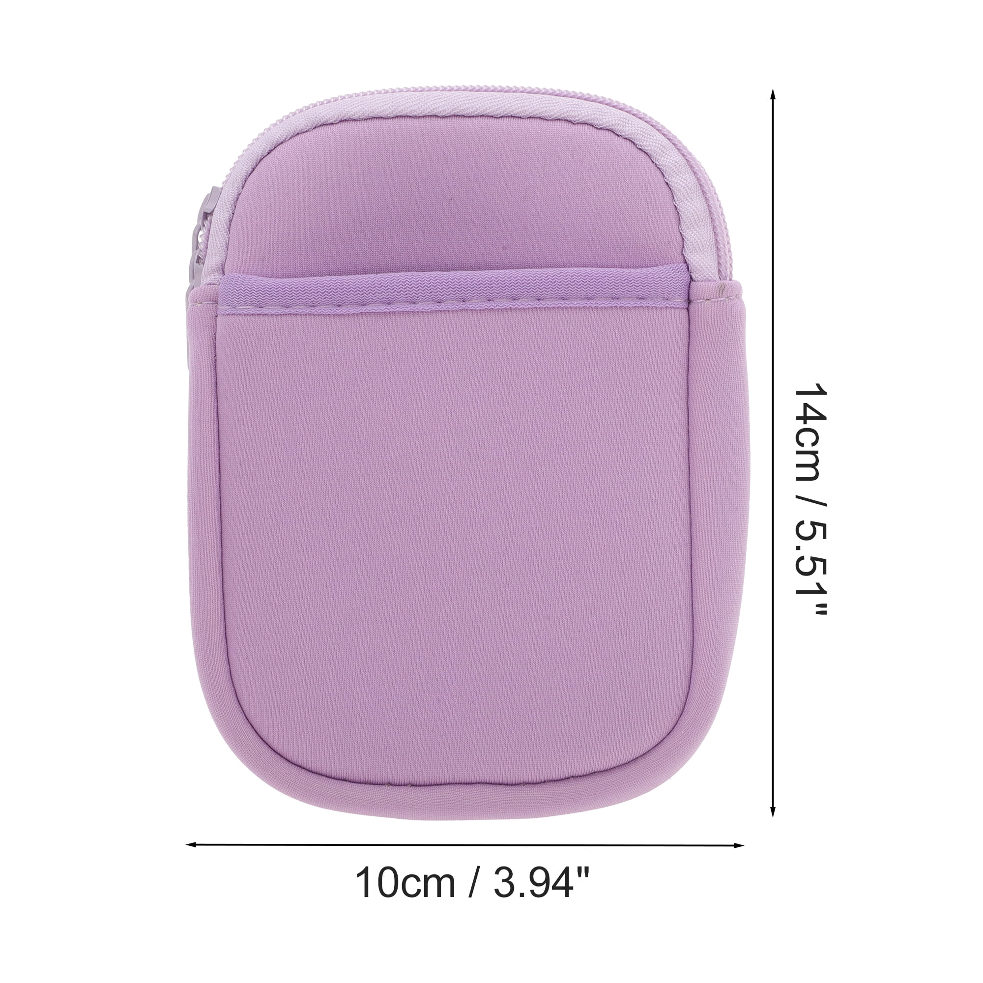 Unique Bargains 1Pc Durable Water Bottle Pouch With 2 Pockets Purple