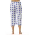 thumbnail image 3 of Just Love 100% Cotton Women Pajama Capri Pants Sleepwear (Periwinkle, Large), 3 of 3