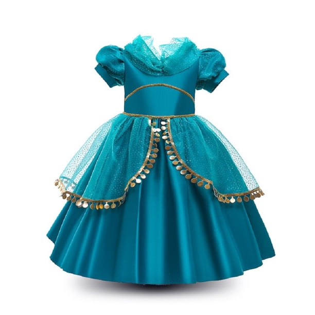Vestido de Princesa Elsa y Anna para niñas, disfraz de fantasía de la Sirenita Ariel, Halloween Fivean unisex