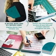 thumbnail image 3 of Clever Fox Budget Planner Bill Organizer. Large, 8x9.5" (Dark Teal), 3 of 8