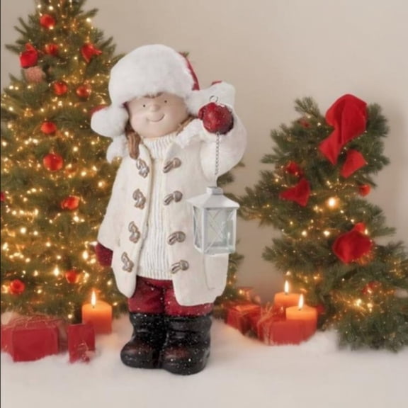 VibHome Children And Solar Lantern Sculpture Warm Holiday Decoration Protection And Energy Saving Personalized Role Design Adapt To Indoor And Outdoor