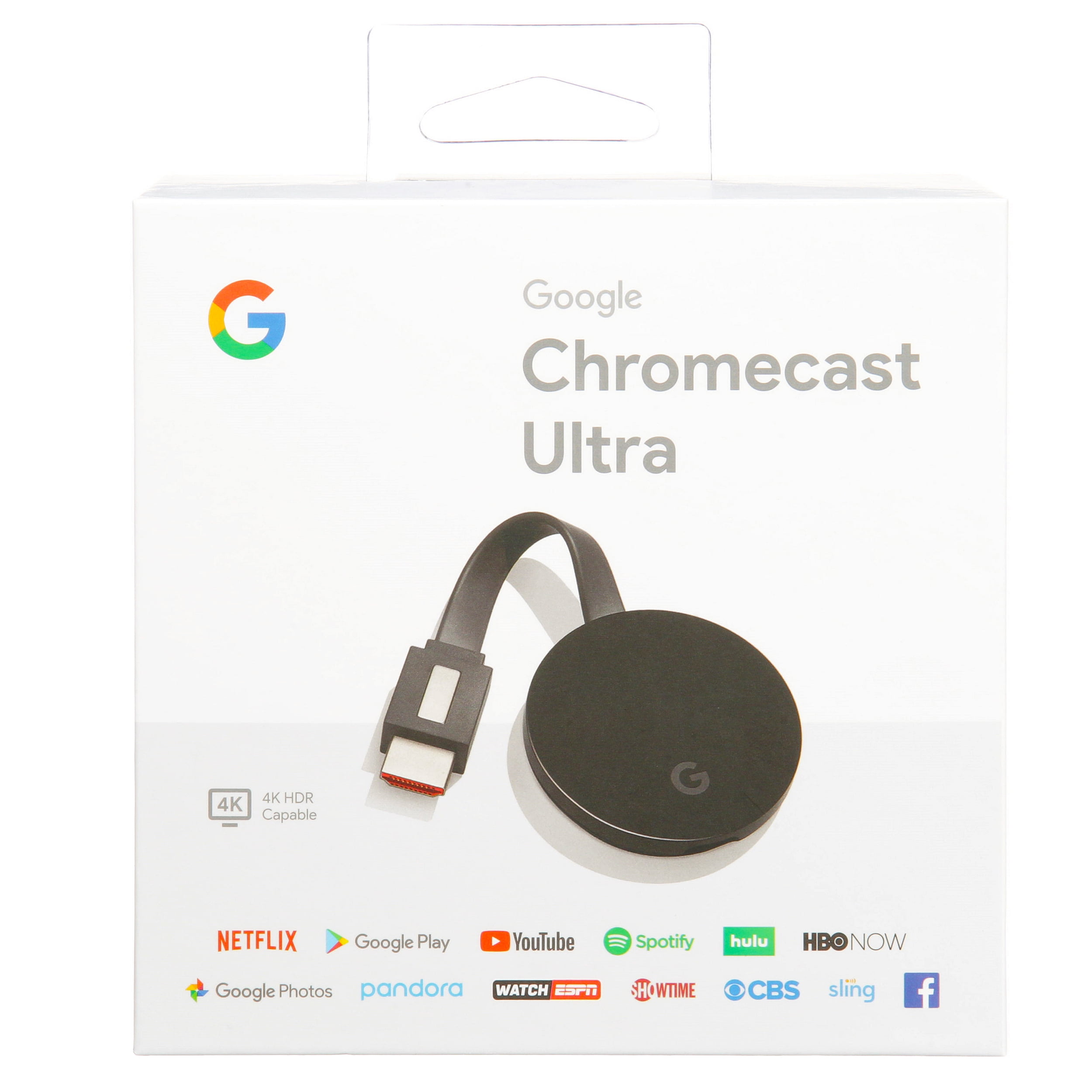 rutine balance Indrømme Google Chromecast Ultra - 4K Ultra HD Streaming - Walmart.com