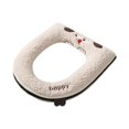 thumbnail image 2 of Thickened Toilet Seat Cushion, Sitting Toilet Cover, Warm Version, Washable, Lint Material, Zippered Style, Easy To Clean, Comfortable Cushioning, Reusable, For Household, Winter Use, 2 of 6