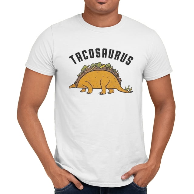 Playera TacoSaurus Meme Dinosaurios Caballero Once Playera manga corta