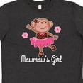 thumbnail image 4 of Inktastic Mawmaw Girl Ballerina Monkey Youth T-Shirt, 4 of 5