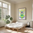 thumbnail image 4 of Geometric Radiance - Illustration Geometric Abstract Modern Art Pastel Art Deco Psychedelic Black Framed Wall Art Print 12 x 16 inches, 4 of 7