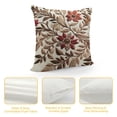 thumbnail image 4 of Orinice  Marvelous Organza Embroidered Floral Design Decorative Throw Pillow Covers,  Burgundy White, 4 of 5