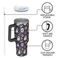 thumbnail image 4 of Dark Halloween Pattern Tumbler with Handle and Lid,40oz Double Wall Vacuum Insulated Tumbler,Cups Gift for Women and Men, 4 of 7