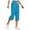 *Blue, variant on Women's Cotton-Linen Capri Pants,Wide Leg Cropped Trousers For Women,Ladies Soft Sweatpants with Pockets,Red,S-3XL