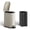 Sand Beige, variant on Garvee 2.6 Gallon Step-on Trash Bin with Lid, 12.6 x 7.32 x 15.28", for Bathroom, Silver
