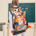 thumbnail image 7 of FORMRS School Backpack 17" Student Travel Bag with Laptop Compartment, Art Geometric, 7 of 7