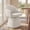 Ivory, variant on Spruce & Spring 360° Swivel Dining Chair, Spill-Proof & Stain Resistant Barrel Armchair with Rotating Base, Modern Upholstered Seat and Removable Back Support Pillow for Kitchen Living Room, Ivory