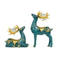 thumbnail image 4 of 2 uds estatuas de Reno modernas colección de ornamento escultura Animal regalo decorativo para estantería dormitorio restaurante decoración Azul BLESIY Estatua de escultura de ciervo, 4 of 8