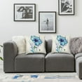 thumbnail image 3 of COMIO 2-Piece Short Plush Pillowcase Set Soft and Durable Modern Watercolor Abstract Flower Floral White, 3 of 6