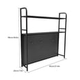 thumbnail image 2 of Miumaeov 2 Tier Desk Bookshelf Pegboard Organizer Desktop Storage Display Rack with Hooks, 2 of 16