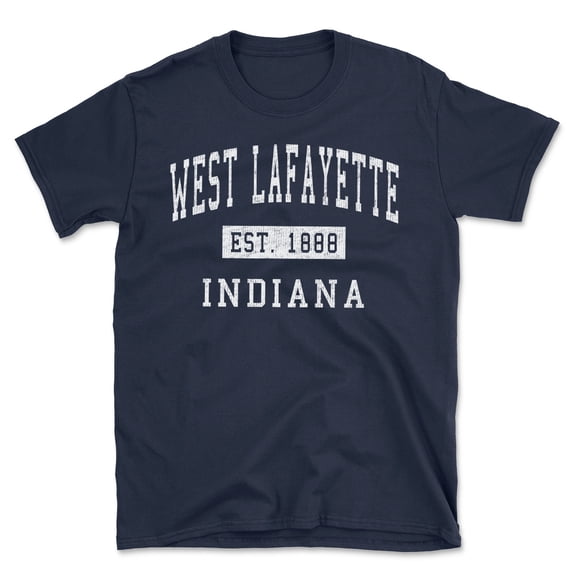 West Lafayette Indiana Classic Established Men's Cotton T-Shirt
