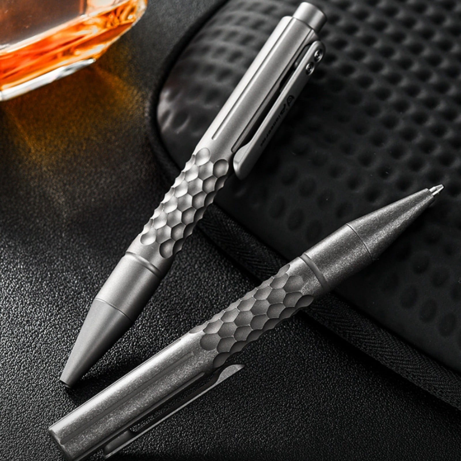 Titanium Alloy Bolt Action Pen, Lightweight EDC Writing Pen with G2 Refill, CNC Machined Aluminum-Style Grip for Office, Travel & Everyday Carry