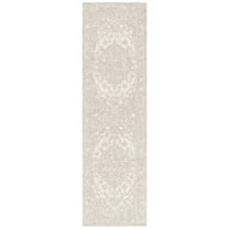 SAFAVIEH Martha Stewart Trace Ernestine Floral Runner Rug, Ivory/Natural, 2'3" x 8'